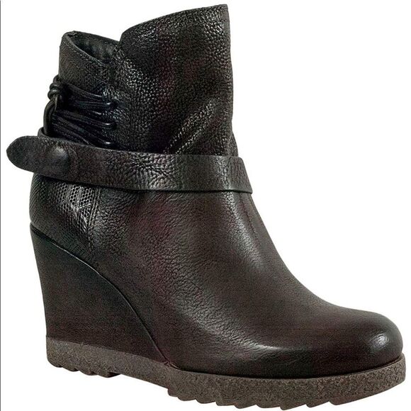 Miz Mooz Naya Women’s Brown Leather Ankle Boot Size 11M - Picture 2 of 7